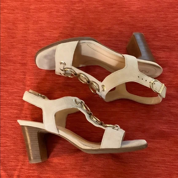 Nurture by Lamaze Cream Heels with Medium Heel and Slingback Design - Picture 2 of 6